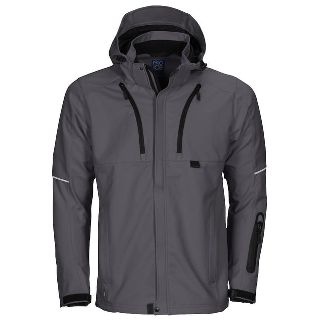 Gray - Front - Projob Mens Functional Jacket