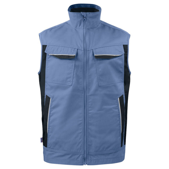 Sky Blue - Front - Projob Mens Body Warmer