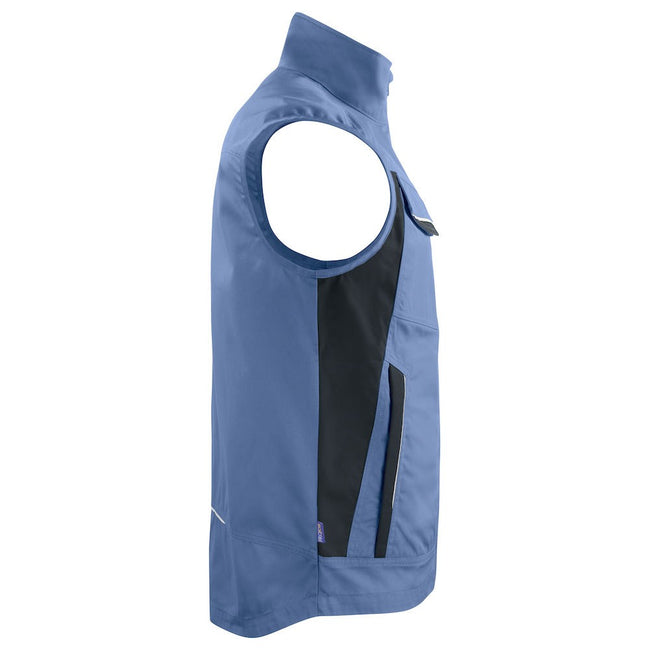 Sky Blue - Side - Projob Mens Body Warmer
