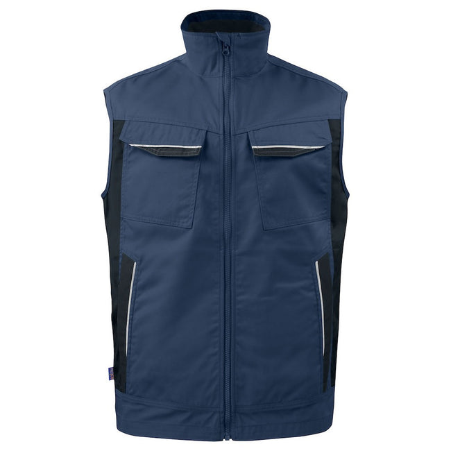 Navy - Front - Projob Mens Body Warmer