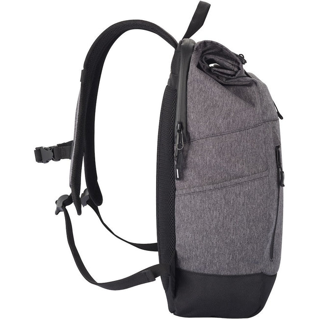 Anthracite Melange - Side - Clique Melange Roll Up Knapsack