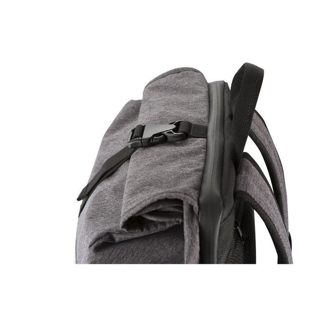 Anthracite Melange - Close up - Clique Melange Roll Up Knapsack