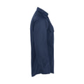 Navy - Side - Projob Mens Formal Shirt