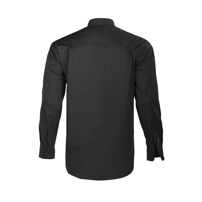 Black - Back - Projob Mens Formal Shirt