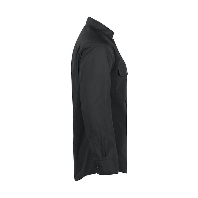 Black - Side - Projob Mens Formal Shirt