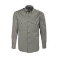 Silver - Front - Projob Mens Formal Shirt