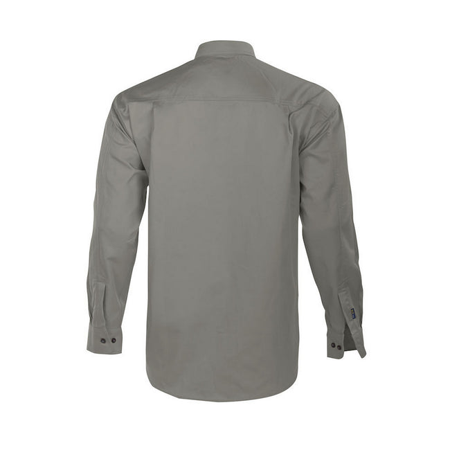 Silver - Back - Projob Mens Formal Shirt