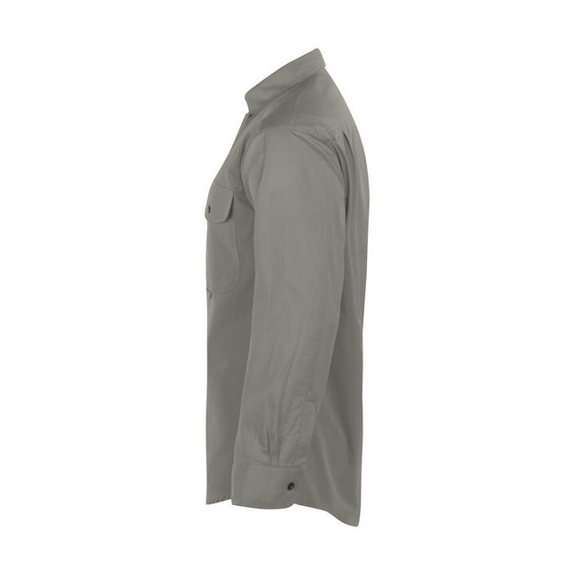 Silver - Side - Projob Mens Formal Shirt