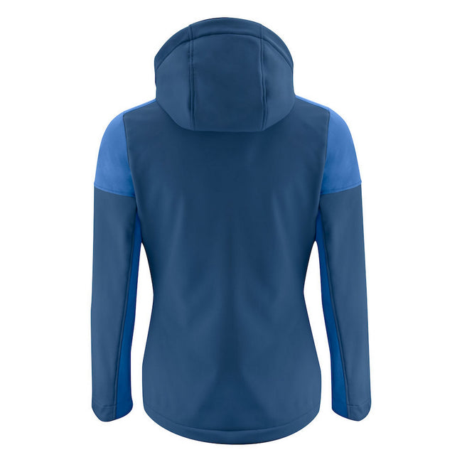 Cobalt Blue-Navy - Back - Printer Womens-Ladies Prime Soft Shell Jacket