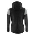 Black-Anthracite - Back - Printer Womens-Ladies Prime Soft Shell Jacket