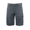 Gray - Front - Projob Mens Plain Cargo Shorts