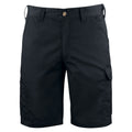 Black - Front - Projob Mens Plain Cargo Shorts