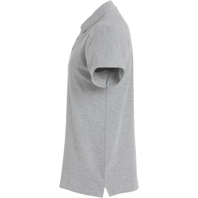 Gray - Lifestyle - Clique Mens Basic Melange Polo Shirt
