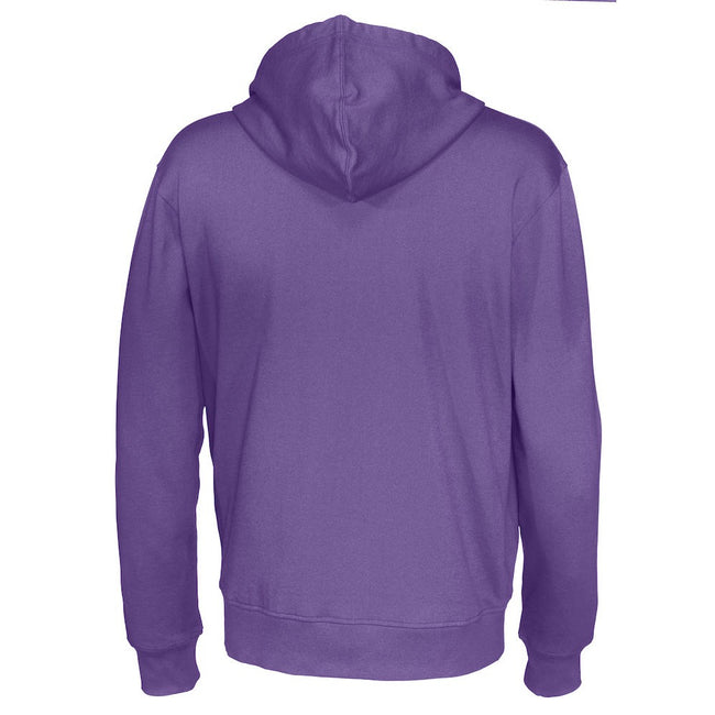 Purple - Back - Cottover Mens Full Zip Hoodie