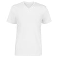 White - Front - Cottover Mens Plain V Neck T-Shirt