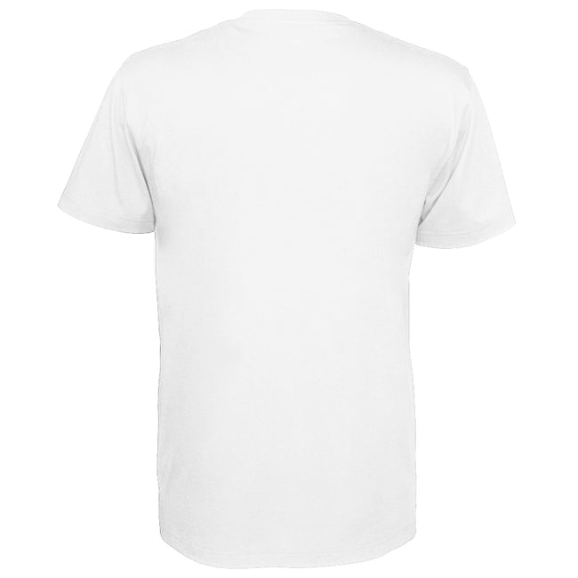 White - Back - Cottover Mens Plain V Neck T-Shirt
