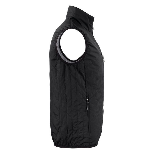 Black - Side - James Harvest Mens Body Warmer