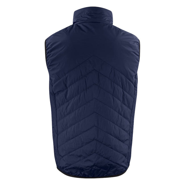 Navy - Back - James Harvest Mens Body Warmer