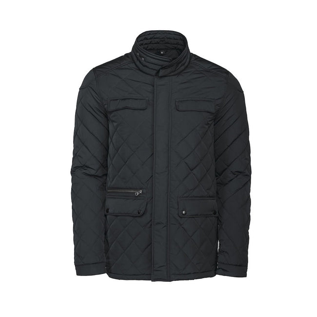 Black - Front - James Harvest Mens Jacket