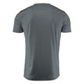 Metal Grey - Back - Printer RED Mens Run Active T-Shirt