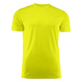 Bright Yellow - Front - Printer RED Mens Run Active T-Shirt