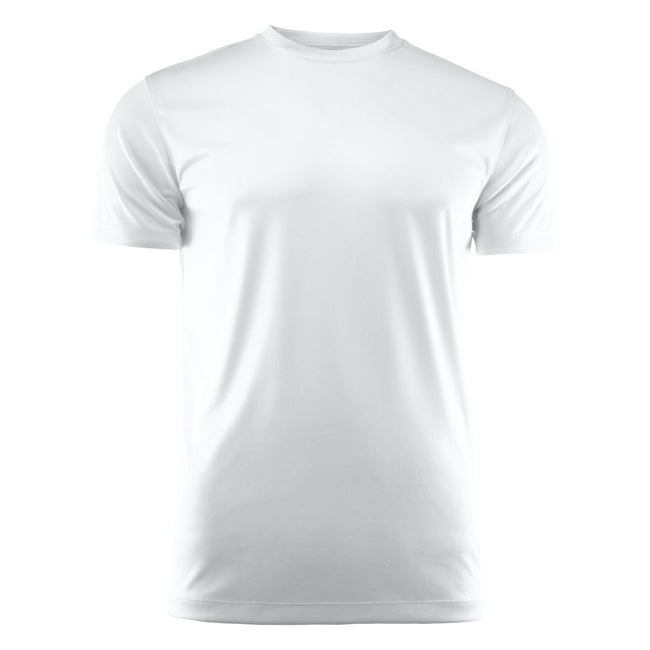 White - Front - Printer RED Mens Run Active T-Shirt