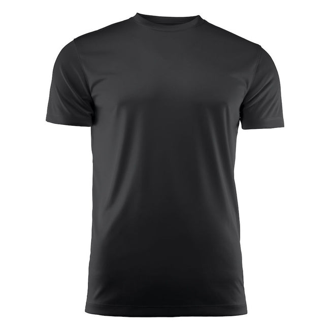 Black - Front - Printer RED Mens Run Active T-Shirt