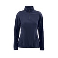 Navy - Front - Printer RED Womens-Ladies Railwalk Fleece Top