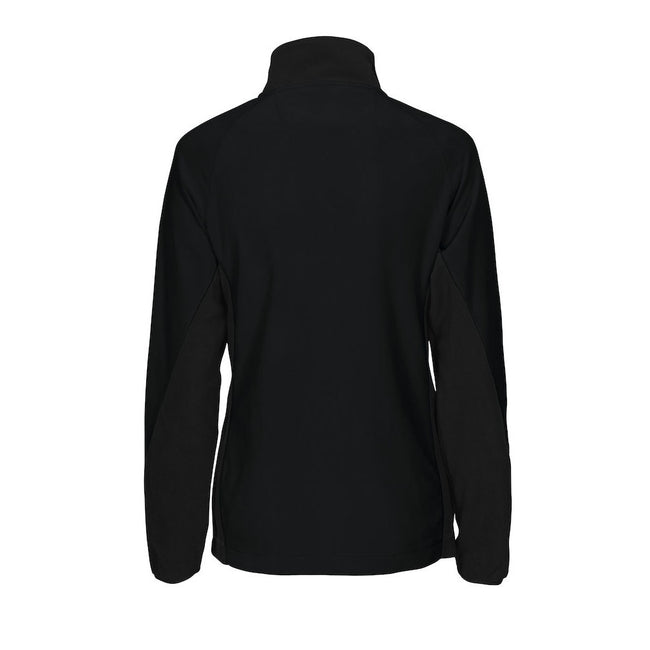 Black - Back - Projob Womens-Ladies Microfleece Jacket