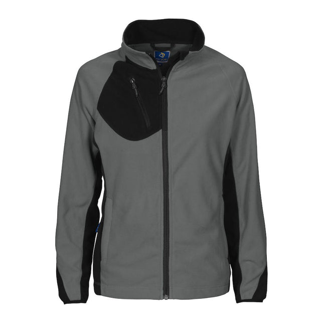 Stone - Front - Projob Womens-Ladies Microfleece Jacket