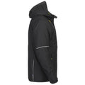 Black - Side - Projob Mens Functional Padded Jacket