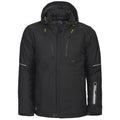 Black - Front - Projob Mens Functional Padded Jacket