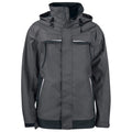 Gray - Front - Projob Mens Waterproof Jacket