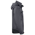 Gray - Side - Projob Mens Waterproof Jacket