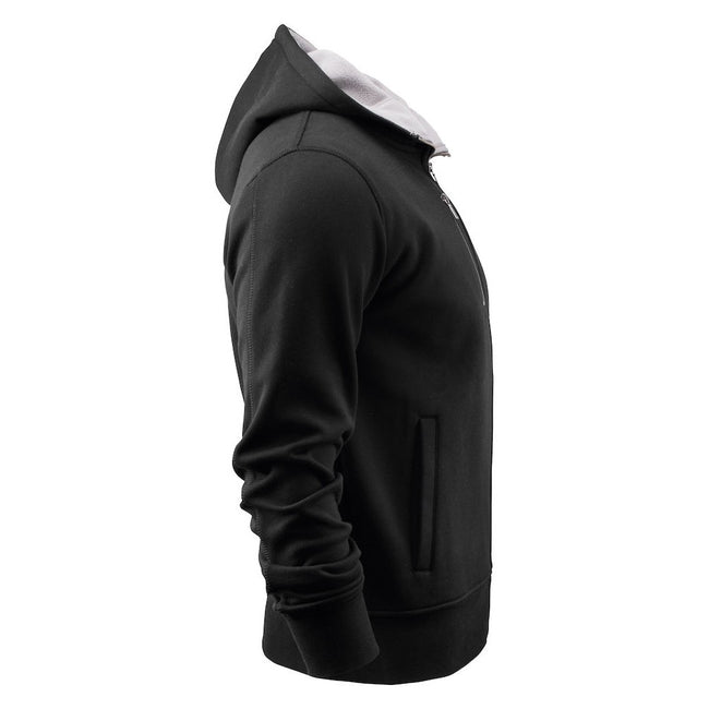 Black - Side - James Harvest Mens Parkwick Hooded Jacket