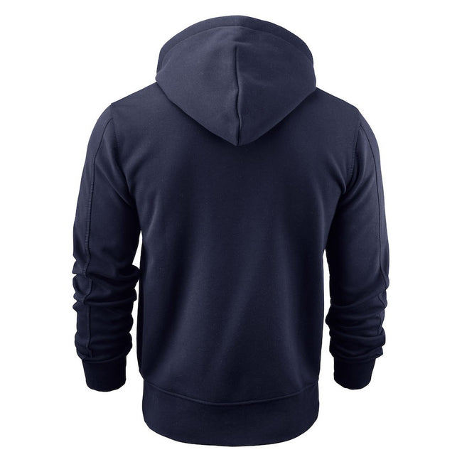 Navy - Back - James Harvest Mens Parkwick Hooded Jacket