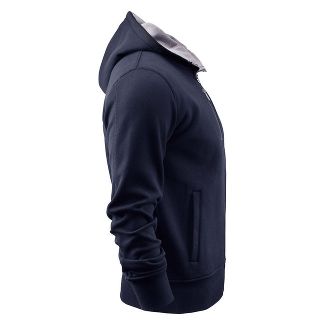Navy - Side - James Harvest Mens Parkwick Hooded Jacket