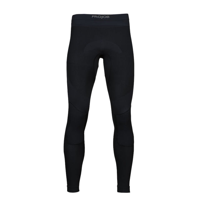 Black - Front - Projob Mens Long Johns
