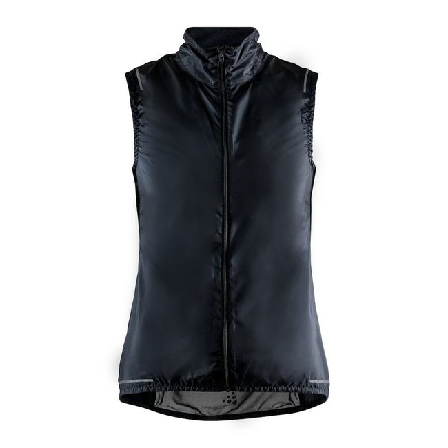 Black - Front - Craft Womens-Ladies Essence Light Windproof Vest