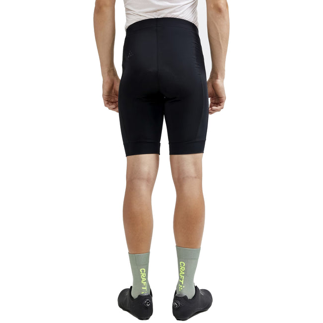 Black - Back - Craft Mens Core Endur Cycling Shorts