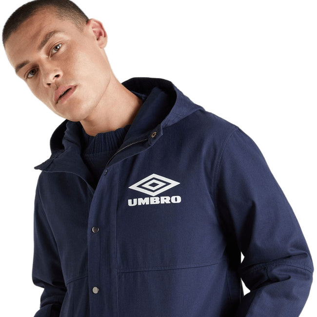 Dark Navy - Side - Umbro Mens Drill Parka