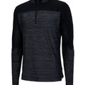 Black-Carbon - Front - Umbro Mens Pro Elite Marl Half Zip Training Top