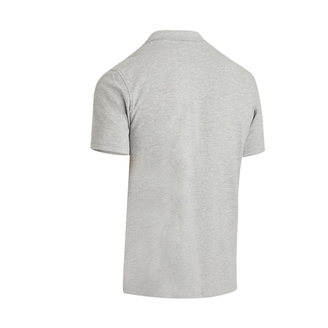 Grey Marl - Back - Umbro Mens Pique Polo Shirt