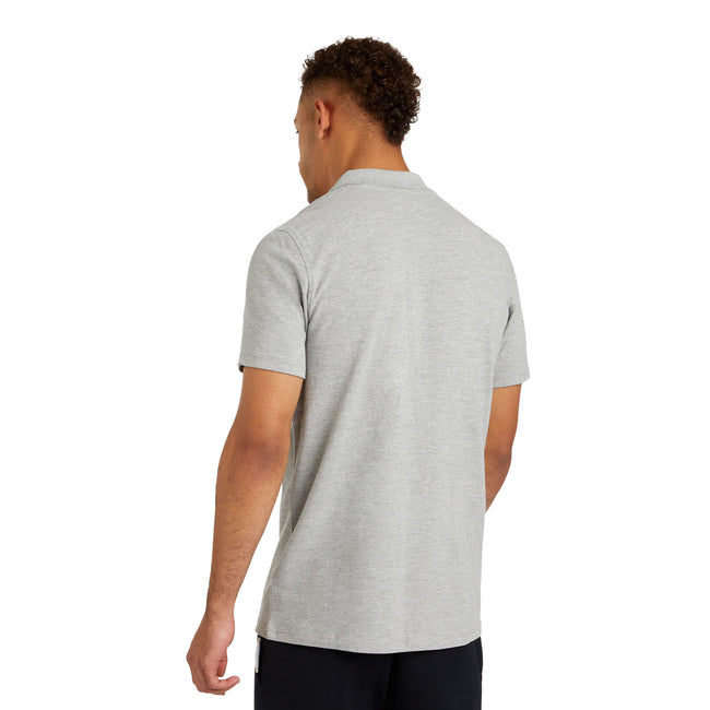 Grey Marl - Lifestyle - Umbro Mens Pique Polo Shirt