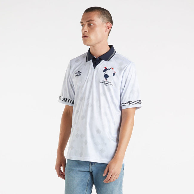 White-Dark Navy - Side - Umbro Mens New Order Home Jersey