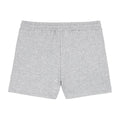 Grey Marl-White - Back - Umbro Womens-Ladies Core Sweat Shorts