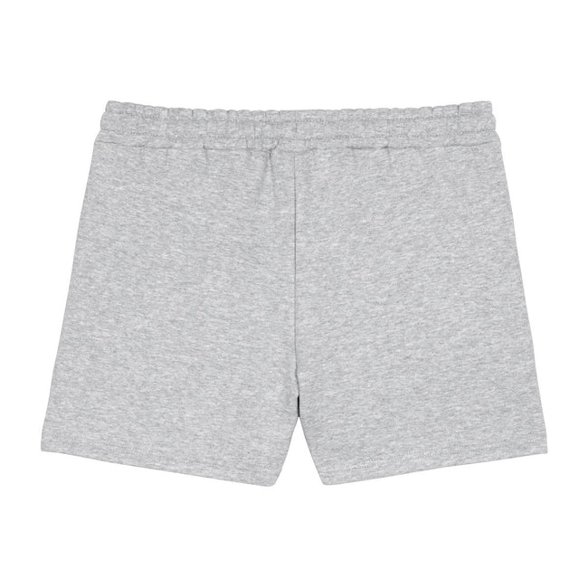 Grey Marl-White - Back - Umbro Womens-Ladies Core Sweat Shorts