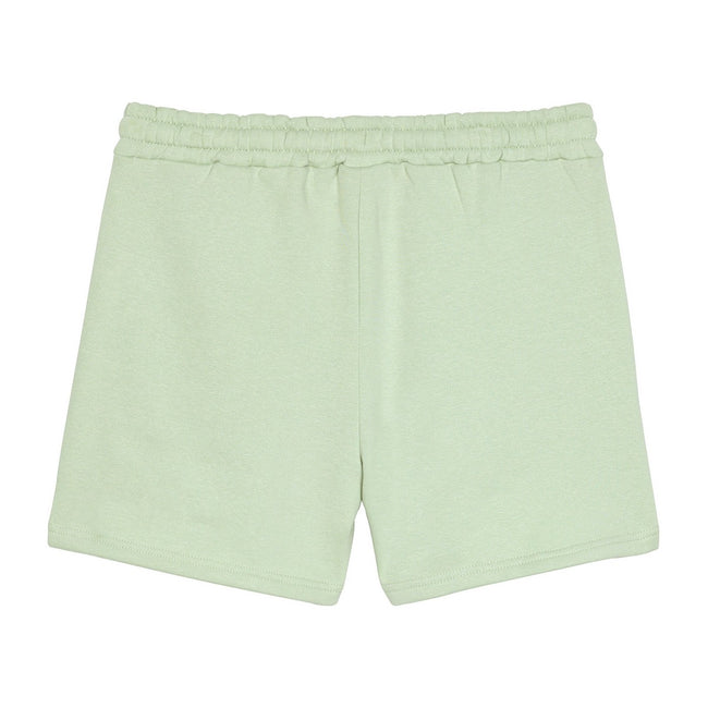 Subtle Green-White - Back - Umbro Womens-Ladies Core Sweat Shorts