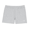 Grey Marl-White - Front - Umbro Womens-Ladies Core Sweat Shorts
