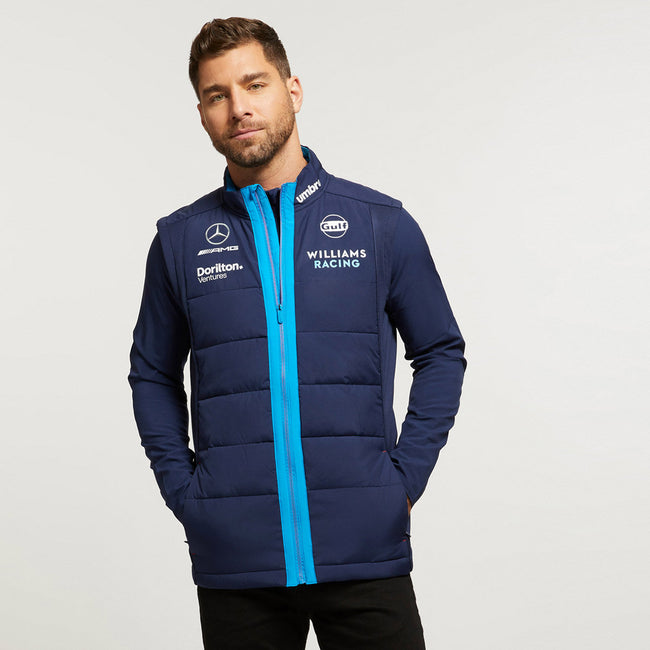 Peacoat-Diva Blue - Side - Umbro Mens 23 Williams Racing Vest